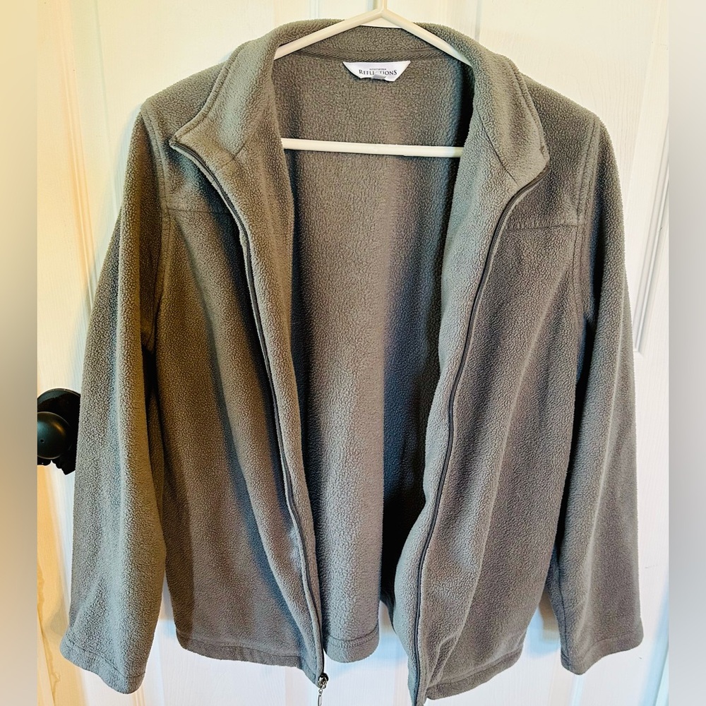 🩶Northern Reflections Zip-Up Fleece Sweater🩶